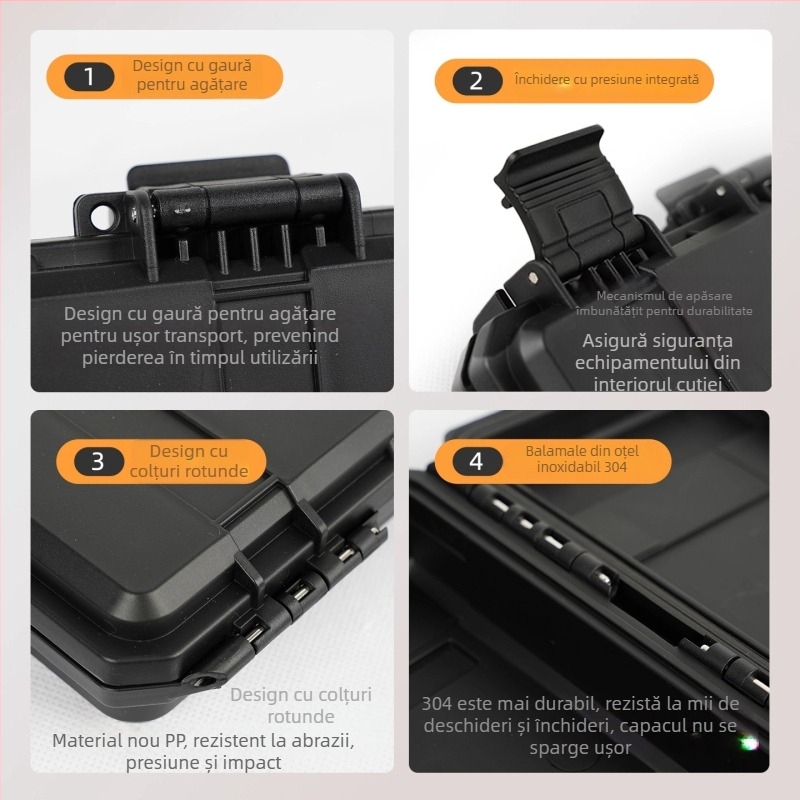 Xc carcasă compactă din PP pentru instrumente de precizie, cu opțiune de personalizare, duritate medie spre tare