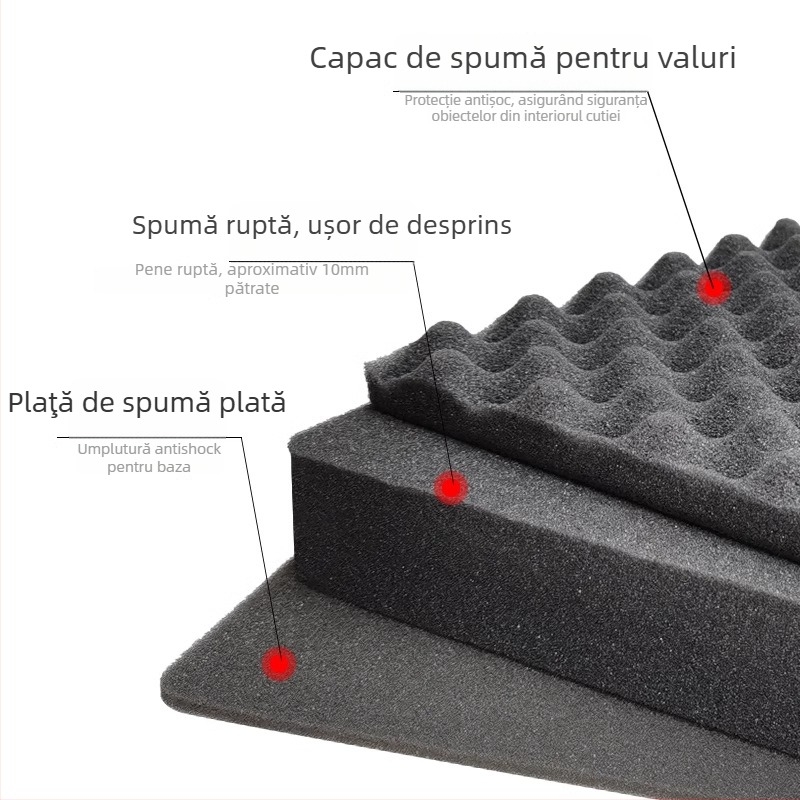 Xc carcasă compactă din PP pentru instrumente de precizie, cu opțiune de personalizare, duritate medie spre tare