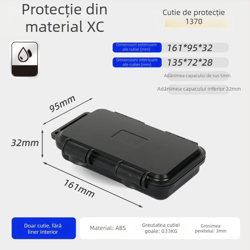 Xc carcasă compactă din PP pentru instrumente de precizie, cu opțiune de personalizare, duritate medie spre tare