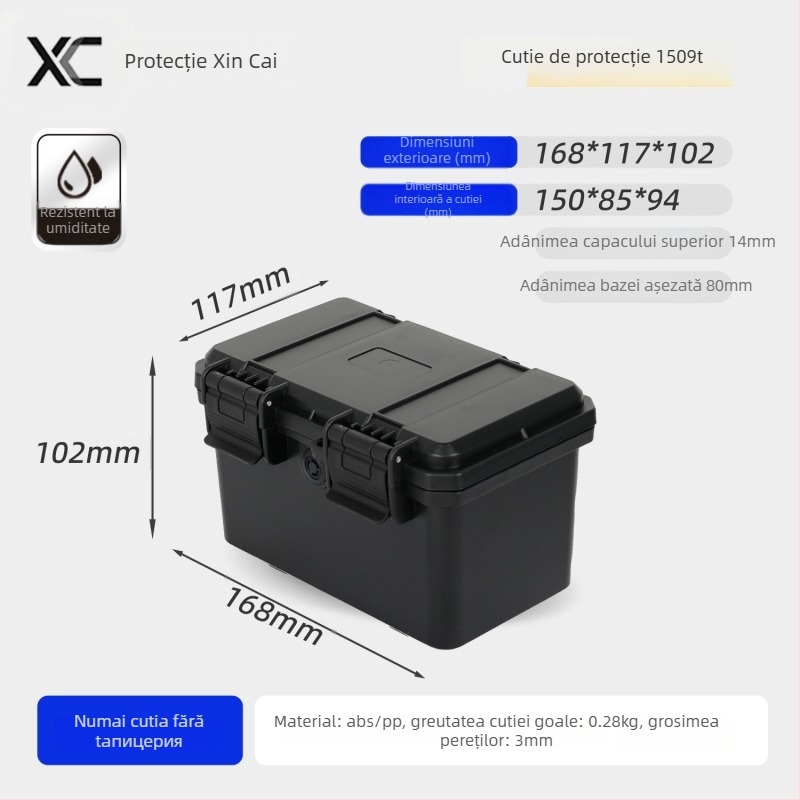 Xc carcasă compactă din PP pentru instrumente de precizie, cu opțiune de personalizare, duritate medie spre tare