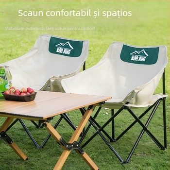 Scaun Moon pliabil pentru exterior - Oxford țesătură, pliabil, stil camping, Journey