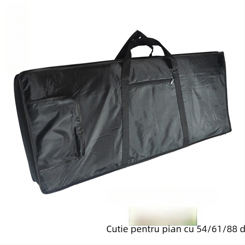Geantă pentru pian electronic cu 61 de taste, material Oxford, impermeabilă, căptușeală moale, unisex, bretele duble