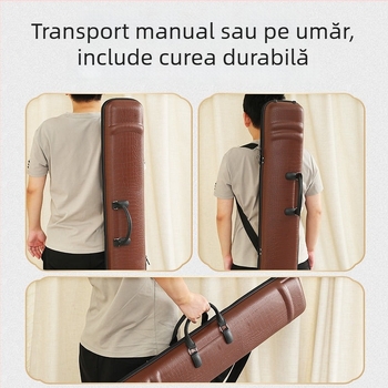 Cutie Erhu din piele cu model de crocodil, rucsac pentru erhu cu higrometru, design universal standard