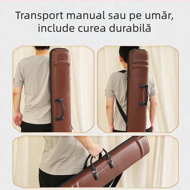 Cutie Erhu din piele cu model de crocodil, rucsac pentru erhu cu higrometru, design universal standard