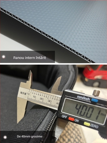 Carcasă rigidă pentru chitară, căptușită cu fleece de 40 mm, din material Oxford, pentru chitare