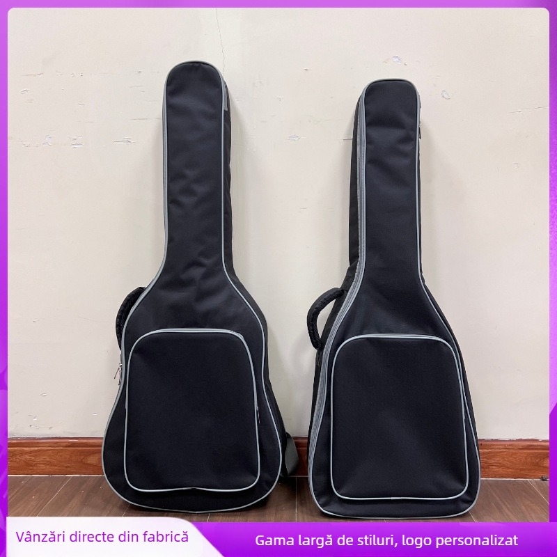 Rucsac pentru chitară Model 002, Oxford țesătură, căptușeală din nailon, personalizabil, pentru chitare, antrenament extracurricular