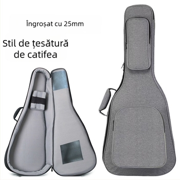 Geantă pentru chitară din Oxford — impermeabilă, izolată, rezistentă la uzură, anti-seismică (unisex)