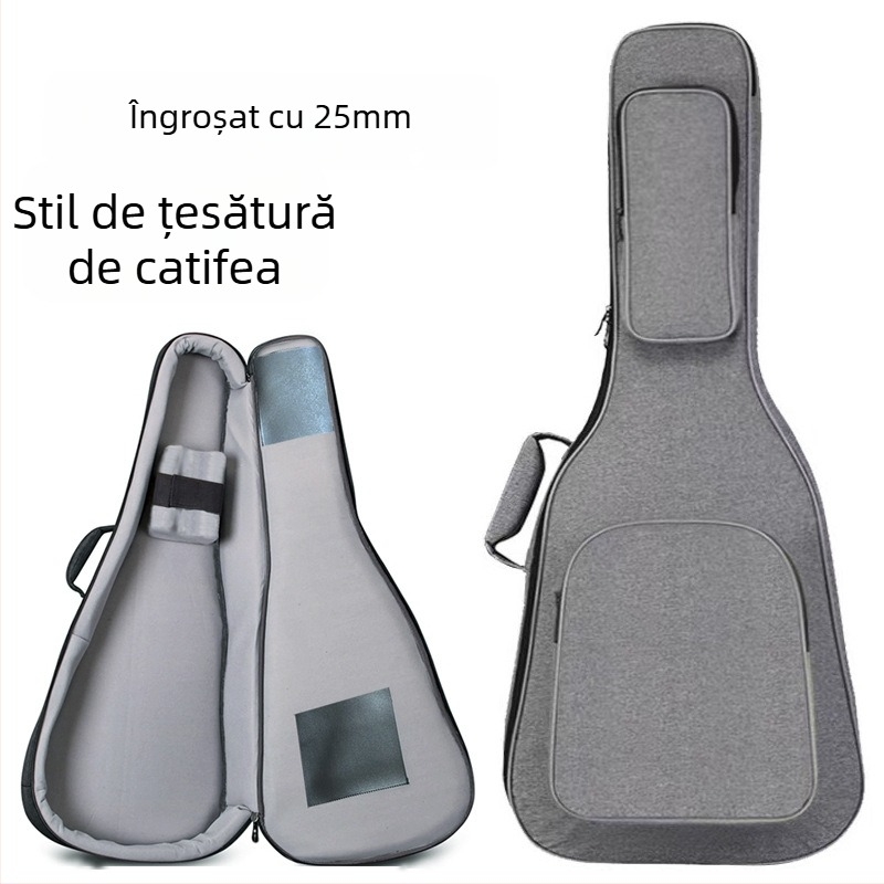 Geantă pentru chitară din Oxford — impermeabilă, izolată, rezistentă la uzură, anti-seismică (unisex)