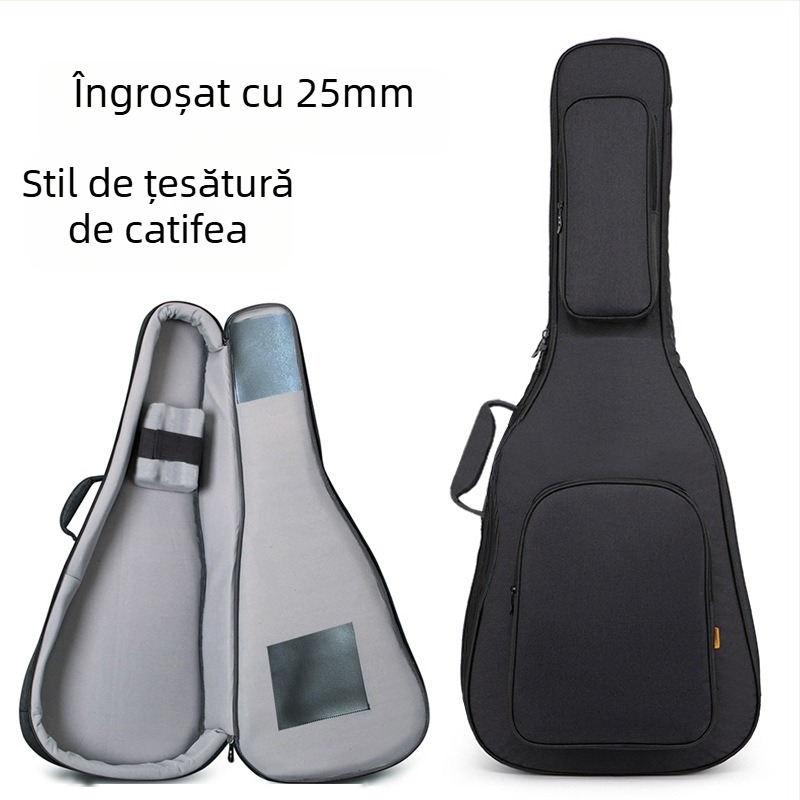 Geantă pentru chitară din Oxford — impermeabilă, izolată, rezistentă la uzură, anti-seismică (unisex)