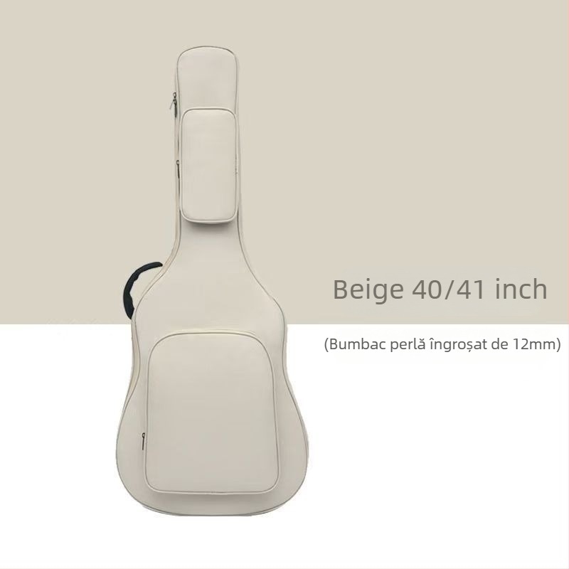 Rucsac universal pentru chitară, cu căptușeală din bumbac, material Oxford, rezistent la șocuri și căderi, curea de umăr curbată