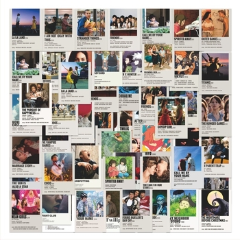 Pachet de autocolante: 60 de autocolante și afișe din anime, seriale TV și filme | Material PVC, Stil desen animat, Tipărire, pentru bagaje, chitare, telefoane, caiete