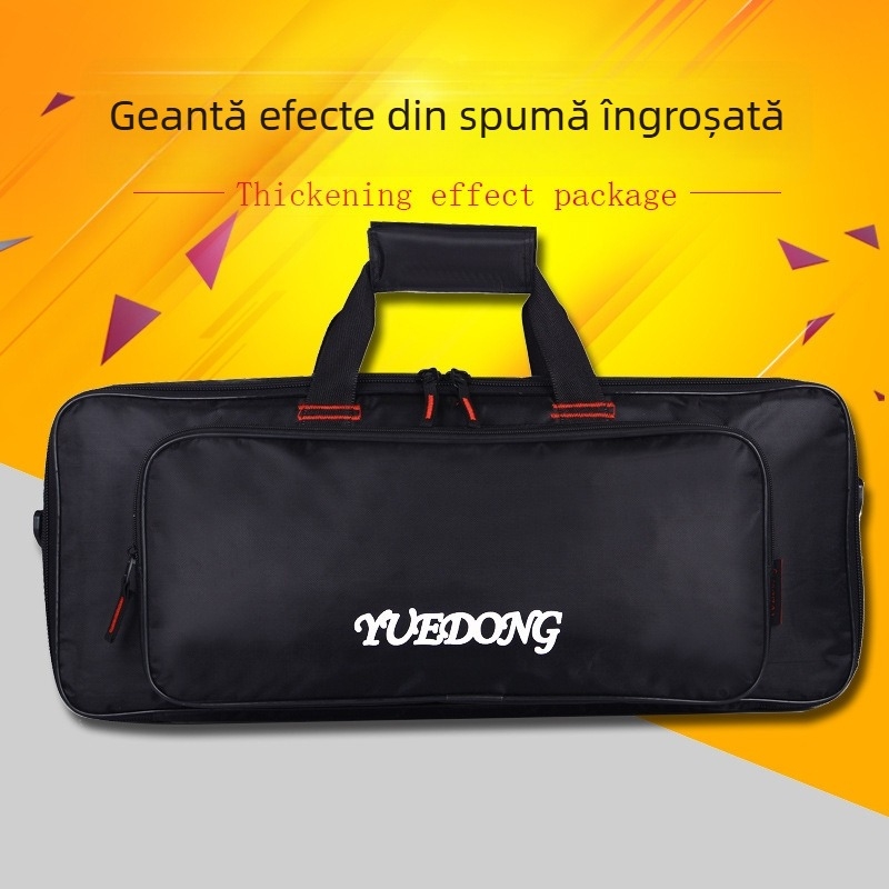 Geantă pentru pedale de efect pentru chitară electrică — din pânză Oxford, curea pe un umăr, geantă pentru instrumente muzicale