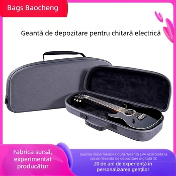 Geantă pentru chitară electrică din EVA, husă cu fermoar, personalizare prin transfer termic, Baocheng (material: EVA; tehnică: transfer termic; personalizare: la comandă)