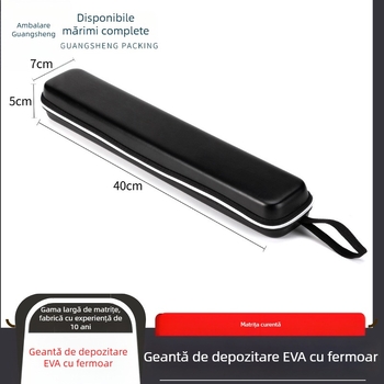 Carcasă EVA de depozitare pentru fluier de bambus, destinată depozitării instrumentelor muzicale, încărcare 2 kg, construcție prin presare la cald, carcasă impermeabilă