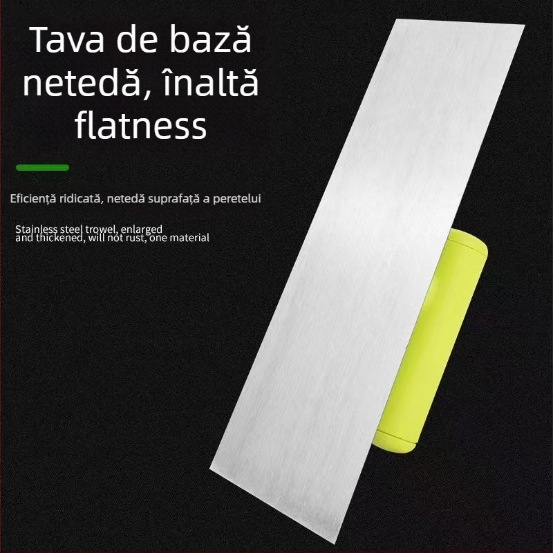 Cuțit de spatulă din oțel inoxidabil pentru tencuială și finisare ciment