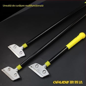 Cuțit de curățare a geamului, lamă din oțel inoxidabil, mâner din oțel, OPDA Tools, seria Cuțite de curățare