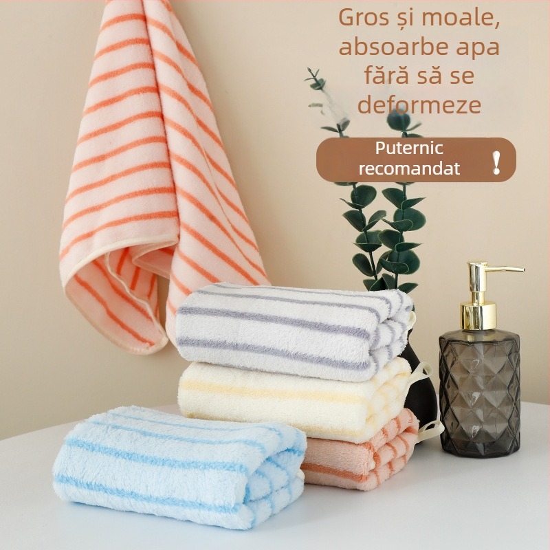 Shu De Li Căciulă din fleece coral pentru uscat părul, 120D, țesătură simplă, greutate 50–79 g