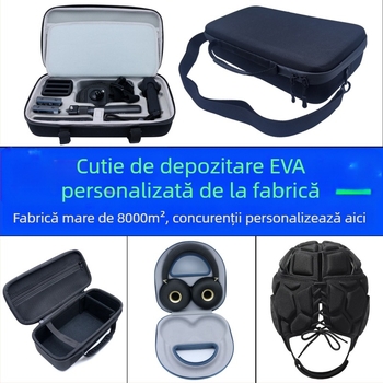 Husă EVA dură pentru echipamente digitale 3C, rezistentă la șocuri și apă, cu compartimente interne pentru filtre și baterii