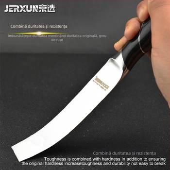 JERXUN cuțit pentru rosturi din oțel inoxidabil, corp îngroșat, instrument multifuncțional cu racletă și mistrie