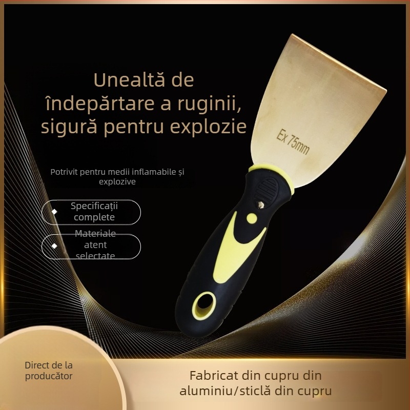 Cuțit pentru îndepărtarea ruginii din bronz de aluminiu și beriliu, destinat mediilor inflamabile, greutate 0,2 kg, model 25*200-150*250.