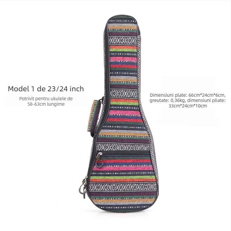 Geantă pentru ukulele, poliester, model UB-04, stil rucsac, accesorii pentru instrumente cu coarde occidentale