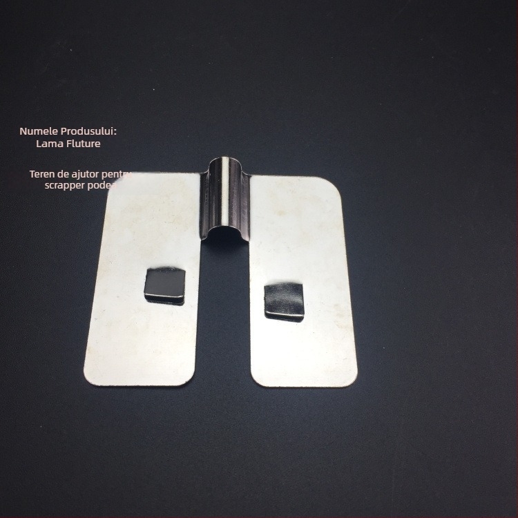 Lamă fluture din oțel inoxidabil pentru racletă de podea din PVC pentru spații sportive, însoțită de lamă auxiliară