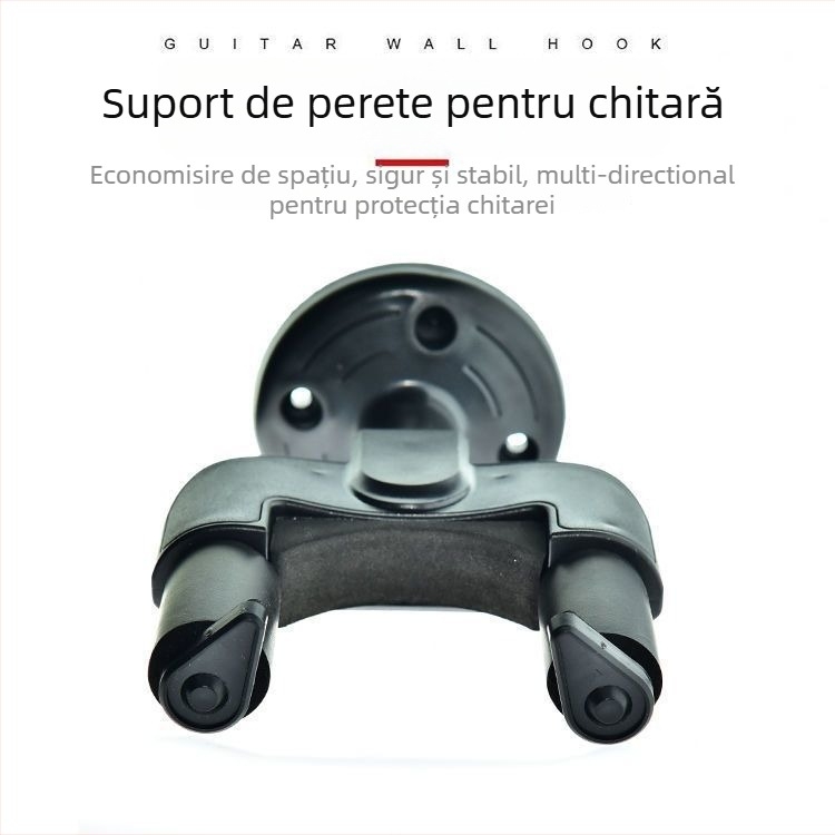 Cuier de chitară din plastic – suport de perete pentru instrumente muzicale, ambalaj în cutie de carton, origine Guangdong