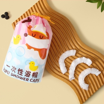 Bonetă de duș de unică folosință - grosime extra, impermeabilă, rezistentă la praf și fum - bonnetă pentru vopsire păr, femei (PE, 60 g, universală)