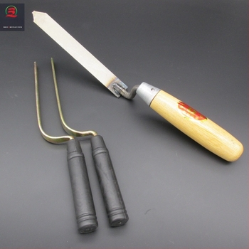 Pulan unealtă pentru curățarea rosturilor plăcililor cu mâner din lemn și bază din oțel 45# pentru etanșarea rosturilor pe pereți