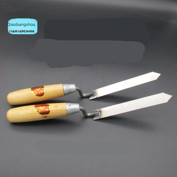 Pulan unealtă pentru curățarea rosturilor plăcililor cu mâner din lemn și bază din oțel 45# pentru etanșarea rosturilor pe pereți