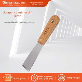 Multifuncțional cu mâner din lemn – Steel Shield, pentru vopsire și curățarea pereților și podelelor