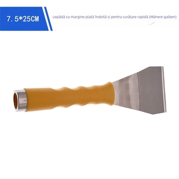 Cuțit de chit din oțel inoxidabil, lamă îngroșată, tijă telescopică insertabilă, lamă cu orificiu pentru pereți (tip lamă plată)