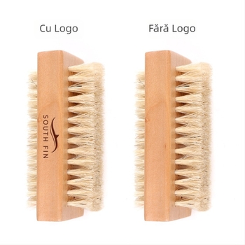 Perie pentru unghii cu peri din păr de porc și mâner din lemn — greutate netă: 40 g, origine Zhejiang, marcă Blue ZOO