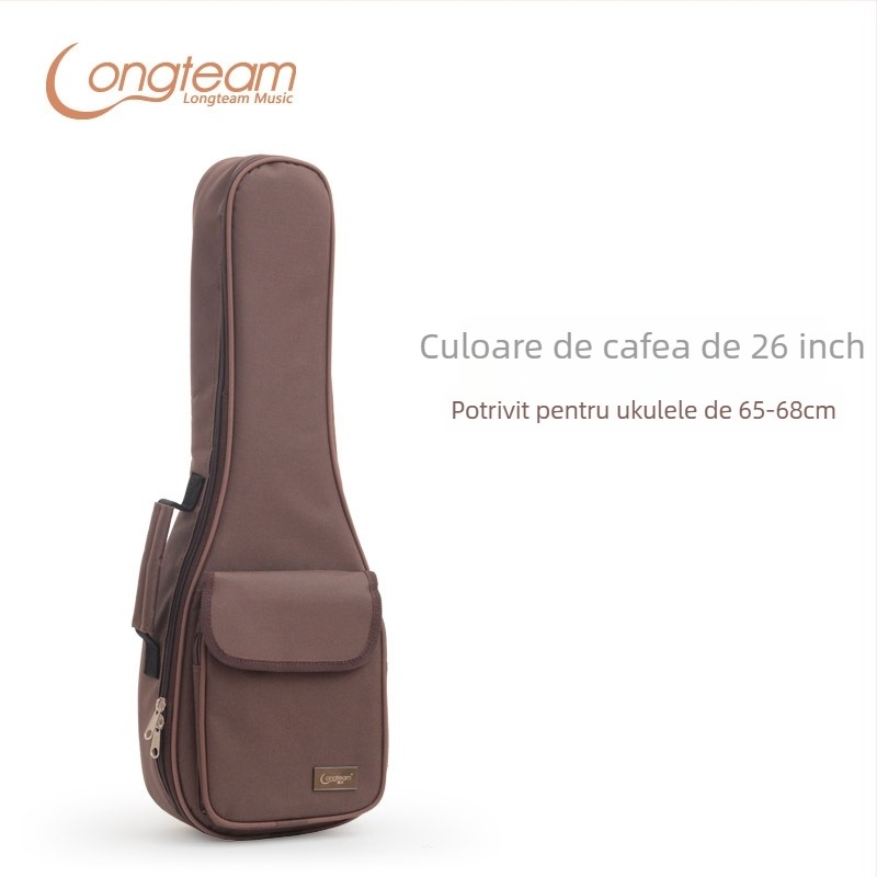 Geantă pentru ukulele, din velur nylon, model UB-05S, brand Longteam/Langtin, pentru instrumente muzicale