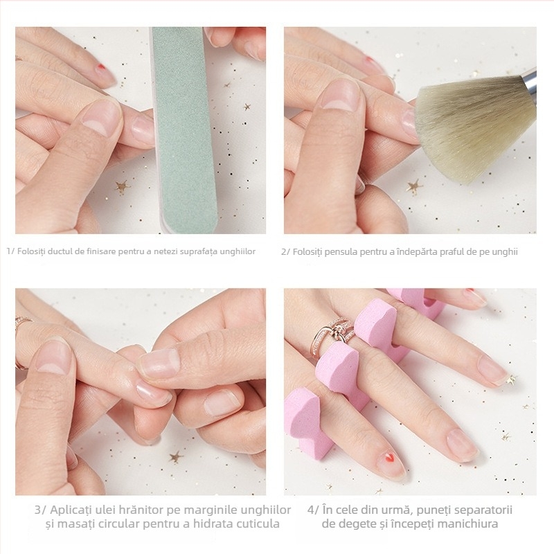 Perie de praf pentru unghii - Xianjiayi, marcă autohtonă, delicată și prietenoasă pielii, pentru îndepărtarea prafului