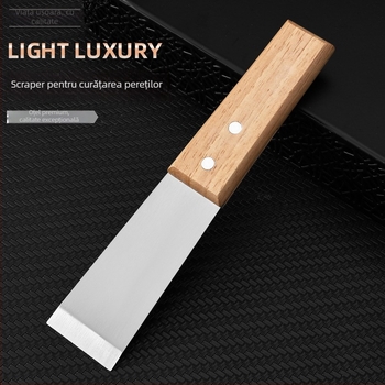 Lopată de curățare a grăsimii din bucătărie, din oțel inoxidabil — cuțit pentru chit îngroșat și răzuitor, unelte multifuncționale pentru gospodărie