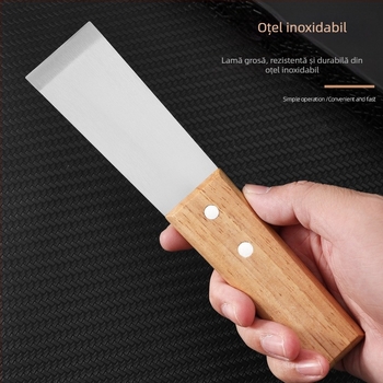 Lopată de curățare a grăsimii din bucătărie, din oțel inoxidabil — cuțit pentru chit îngroșat și răzuitor, unelte multifuncționale pentru gospodărie