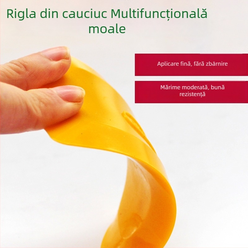 Set de racletă din cauciuc și cuțit pentru chit, cu lame moi din plastic — materiale: cauciuc și plastic; lamă moale; pentru chit și lac
