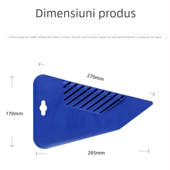 Scraper plastic pentru tapet și mortar – ABS, model JS84004, decorare arhitecturală
