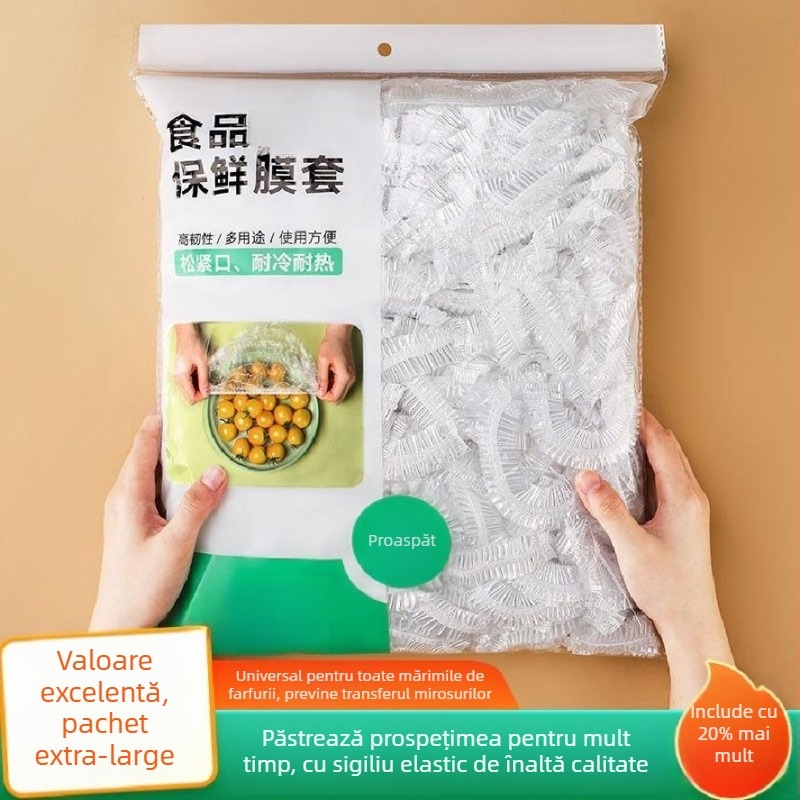 Set de capace pentru folie alimentară, PE, de unică folosință, pentru uz casnic