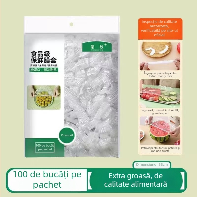Set de capace pentru folie alimentară, PE, de unică folosință, pentru uz casnic