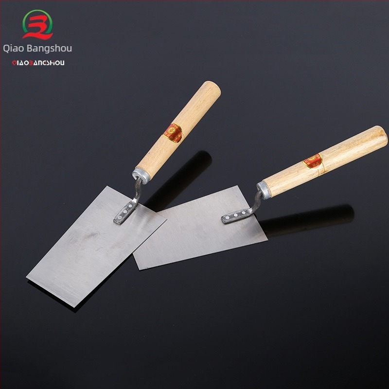 Spatulă trapezoidală mare pentru cărămizi și tencuială – unealtă de zidărie, grosime 0,7 mm, lungime 320 mm, Clever Helper