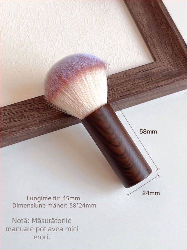 Pensulă pudră pentru unghii, peri moi, mâner scurt, pensulă pudră cosmetică