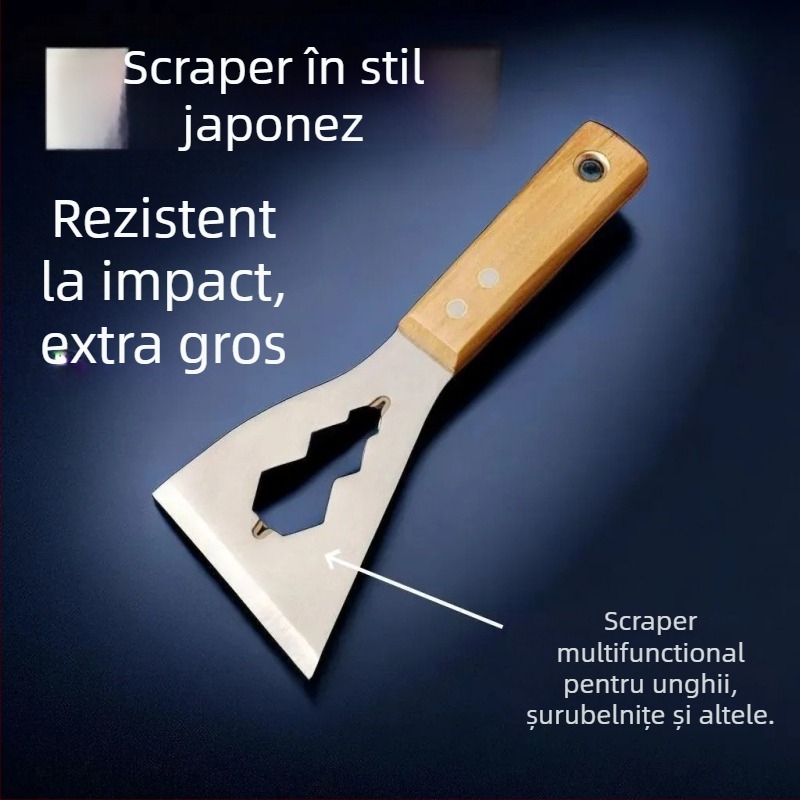Spatulă din oțel inoxidabil – multifuncțională pentru curățare, mortar și ciment, curățare podea
