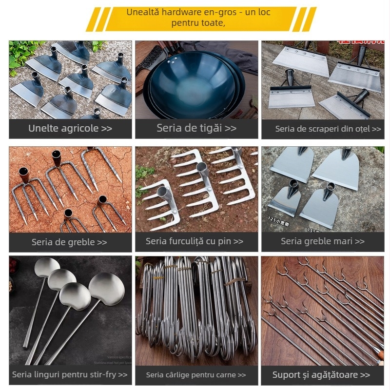 Set unelte zidărie Chu Wan: lopată, cuțit chit, racletă, unealtă de curățare a pereților și lamă de ferăstrău