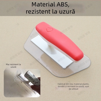 Set de spatule poligonale — șlefuitor de cristal, spatulă din plastic, unealtă pentru vopsea din diatomită (Brand: Beautiful and good; Aplicație: netezire pudră de ipsos)