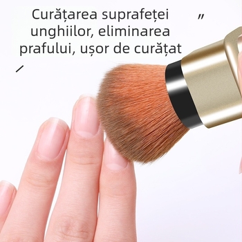 Pensulă pentru blush, păr de nylon, mâner din plastic, design telescopic, ambalaj single