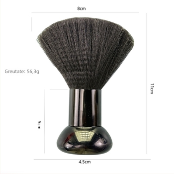Set pensule machiaj - păr nylon, mâner din plastic, husă plastică pentru pensule, Michelle
