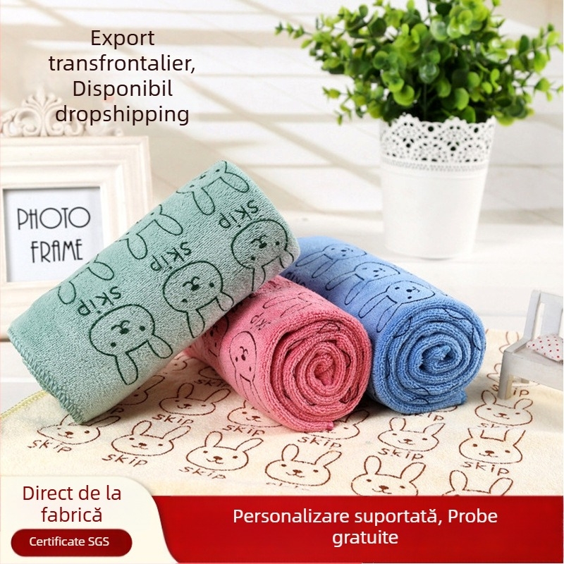 Prosop microfibră imprimat Xin Bai Li, 150D, 100–119 g, fibră poliester, Proces de imprimare