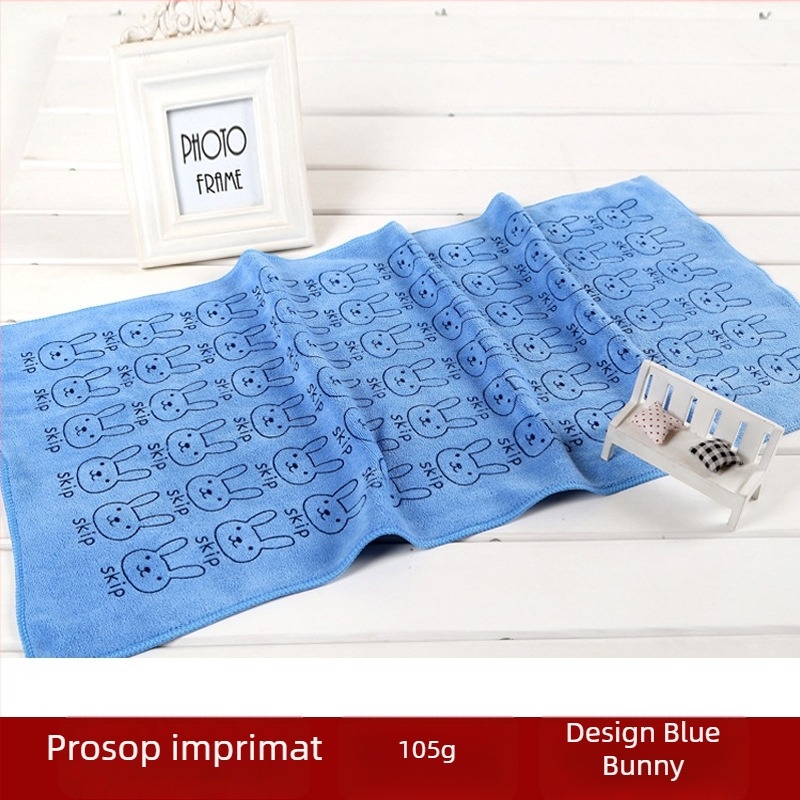 Prosop microfibră imprimat Xin Bai Li, 150D, 100–119 g, fibră poliester, Proces de imprimare